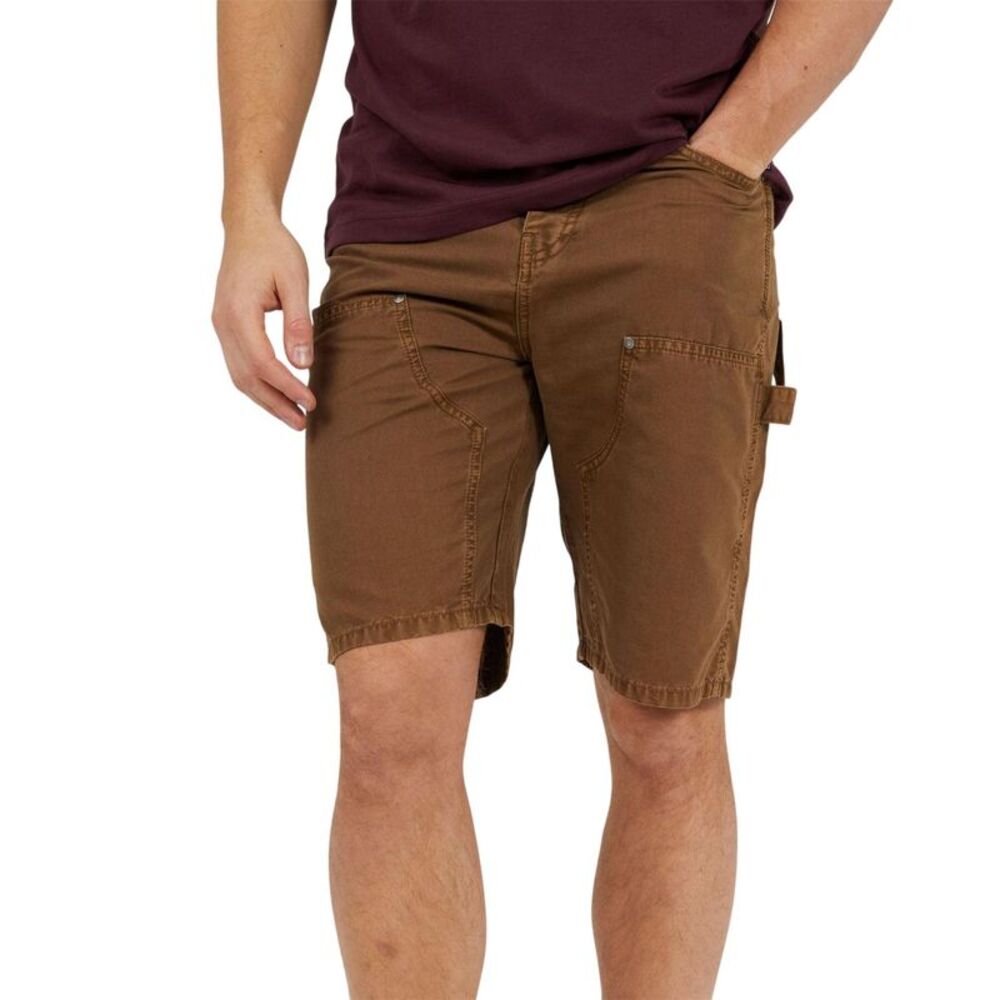 Brave Soul Mens Woven Carpenter Loose Fit Casual Shorts / Brown
